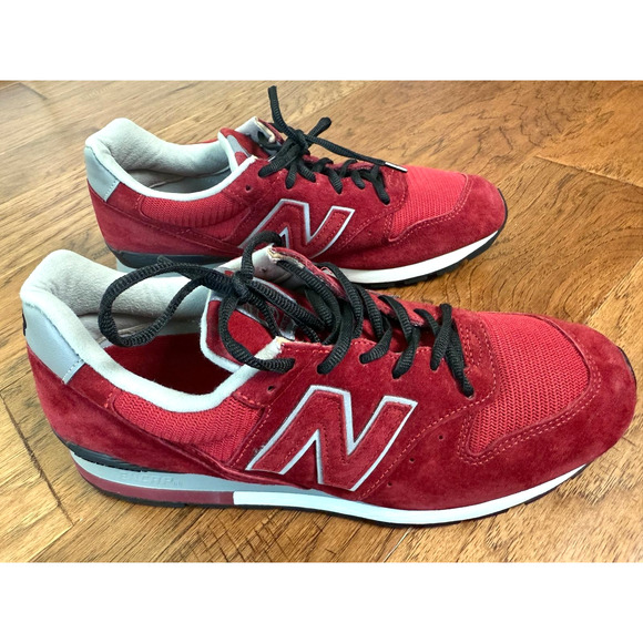 Rare New Balance Made in USA Sneaker Burgundy Suede Mesh M996RR Sz 9.5D EUC main image 8